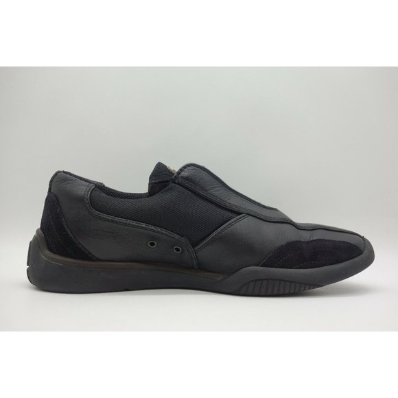 Zegna Sport Black Leather Casual Slip On Driving Loafers Shoes Men\'s 8.5 EE main image 9